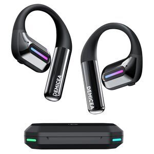 Demicea Wireless Bone Conduction Earbuds with Charging Case